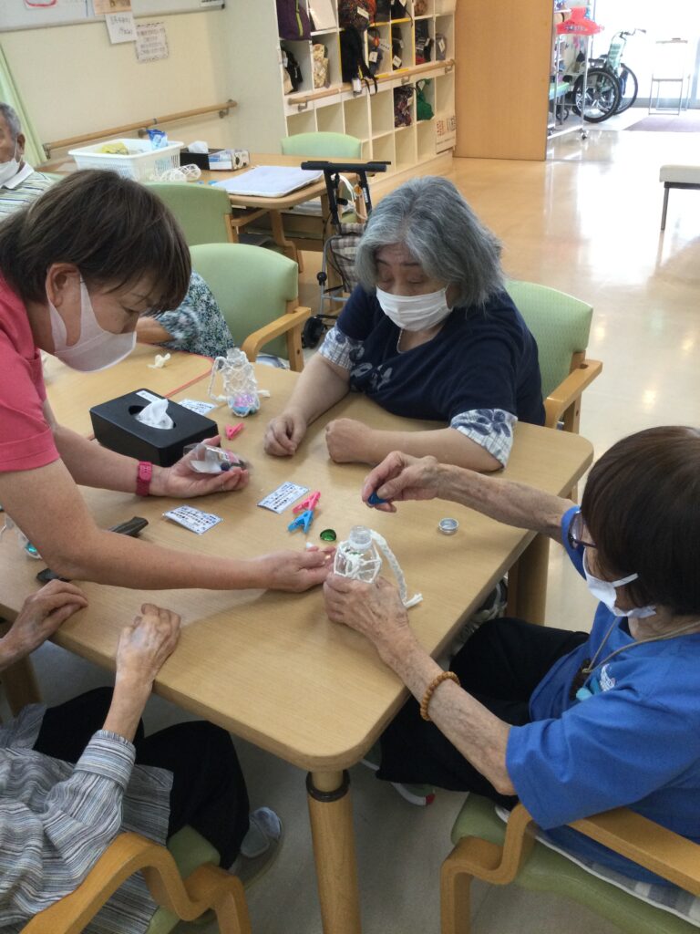 お花の壁飾り